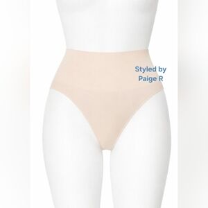 💕NEW SKIMS Seamless Sculpt Core Control Mid Rise Shaping Brief Nude OCHRE L XL